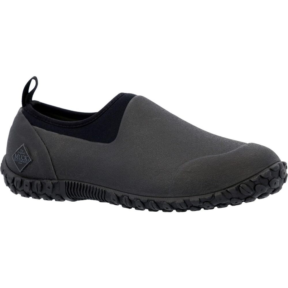 MUCKSTER LL MEN'S RUBBER GARDEN SHOES,BLACK,7 US